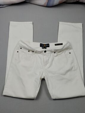Lucky Brand Men’s Straight Leg Jeans in White Waist 32 , Inseam 32" 8" Rise